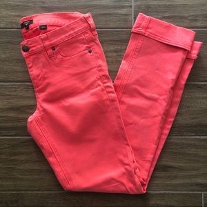 J.Crew Coral Matchstick Denim